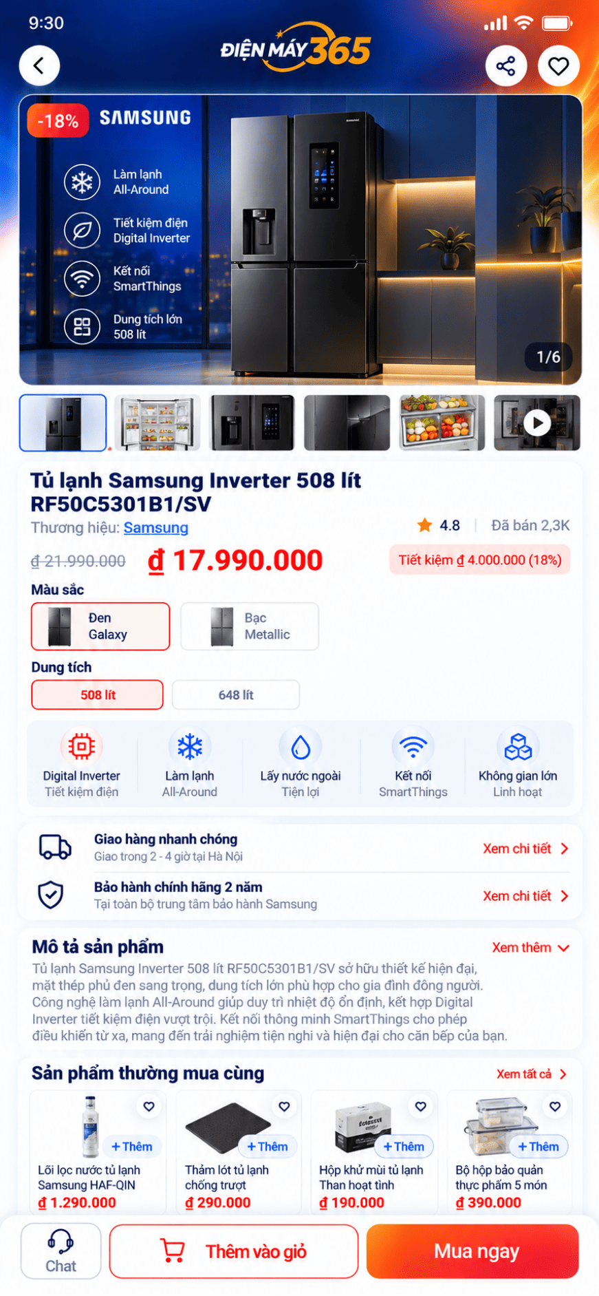 App siêu thị điện máy